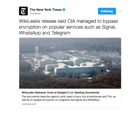 THE CIA DIDN’T BREAK SIGNAL OR WHATSAPP, DESPITE WHAT YOU’VE HEARD